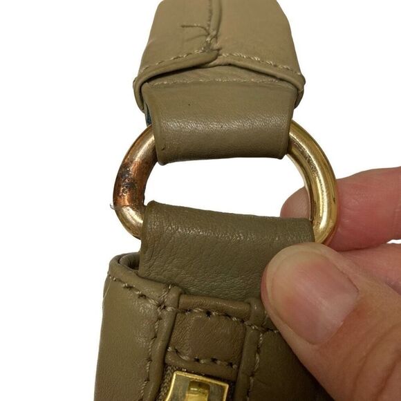 Kelsi Dagger McKenzie Sage Hobo Pebble Leather Shoulder Tote Bag Green NEW* - Picture 13 of 16